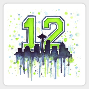 Seahawks 12th Man Art Sticker